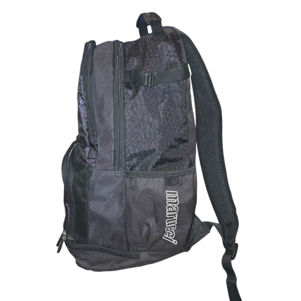 Marucci F5 Bat Pack Backpack OS Black Hexagon Baseball Softball Equipment Bag - Picture 4 of 13